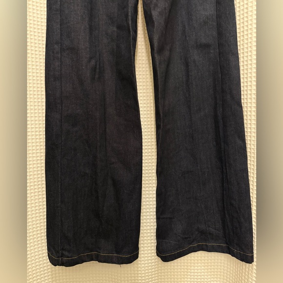 Zara Dark Blue Denim Straight Leg Jumpsuit - size small - like new! - Picture 5 of 12